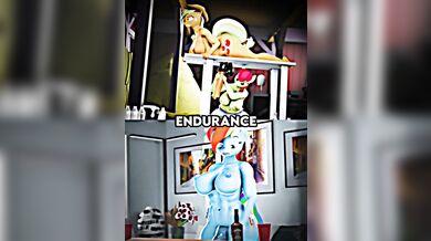 Futa Fantasy: Applejack vs Rainbow Dash in a Sapphic Strap-on Challenge