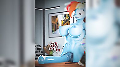 Futa Fantasy: Applejack vs Rainbow Dash in a Sapphic Strap-on Challenge
