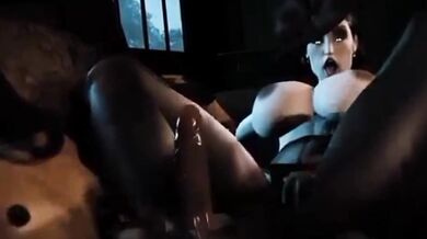 Tipsy Alcina Dimitrescu Gets Defiled by Red Wine in This HMV Hentai Porn Video!