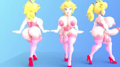 Princess Peach's Naughty Stroll with Stuntman Lopez