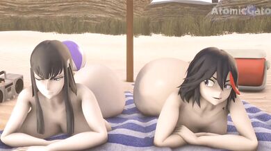 Sexual Fury! Ryuko and Satsuki's Lesbian Lust Quest in Ki*ll La Ki*ll [Cobra]