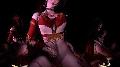 Sexual Intercourse with a Seductive Maid on a Luxurious Bed