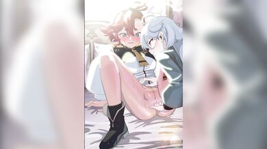 Anal Fingering with Miorine and Suletta - An Unforgettable Hentai Experience!