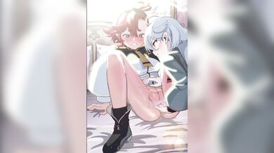 Anal Fingering with Miorine and Suletta - An Unforgettable Hentai Experience!