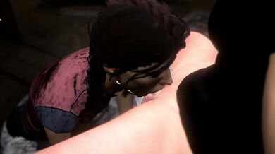 Meg Thomas Gives a Blowjob and Swallows Cum in Dead by Daylight
