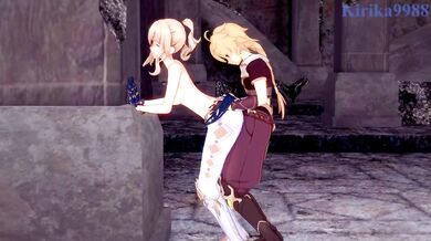'The Sexy Maids of Genshin Impact: Jean and Aether Get it On in a Haunted Castle'