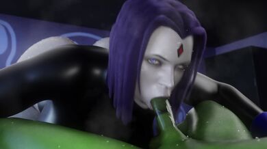 Raven's Mouth Gets Fucked Hard in the Backseat of a Car