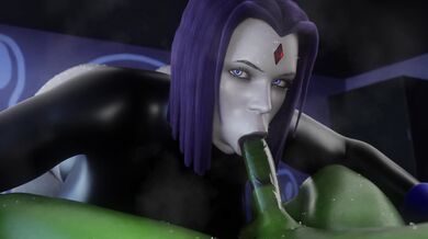 Raven's Mouth Gets Fucked Hard in the Backseat of a Car