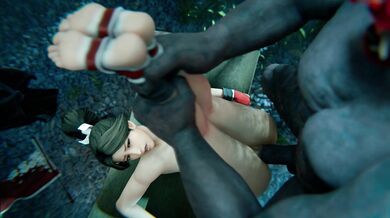 Ghostly Mai Shiranui's Anal Invasion by Demon Oni ZMSFM