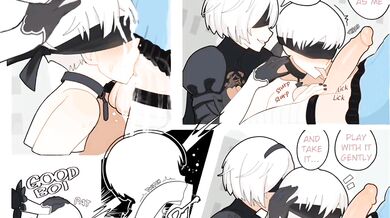 'Kaine takes control of his massive cock in the bedroom'