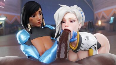 The Ultimate Mercy and Pharah Blacked Aphy3D Experience