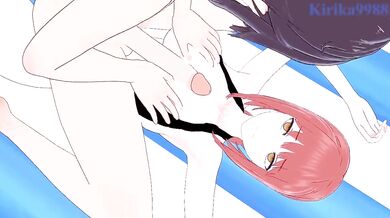 Makima and I, two strangers on the beach, have sex while using a chainsaw as our weapon of choice.