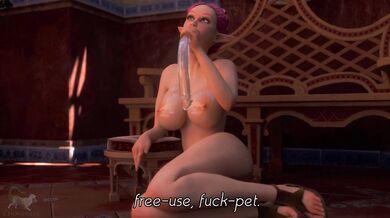 An Elf Pornstar with Huge Boobs Fucks her Mouth with a Giant Dildo in 'A Girl Like Me'