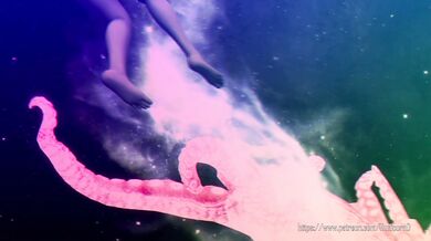 Tentacle Monster and Spidery Seductress Get It On