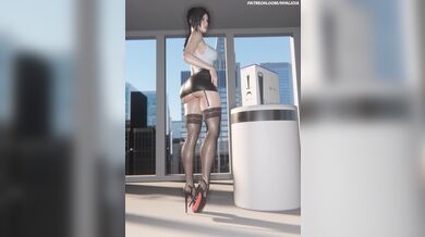 Naughty Nyalicia's Raunchy Lara Croft Cosplay Striptease