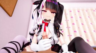 Jerking off to Rena's Slippery Lotions