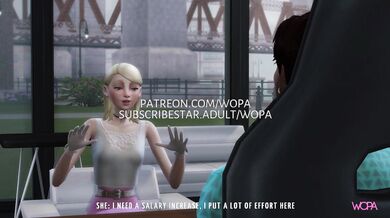 Blonde Money-Hungry Slut Gets Double Teamed by Her Greedy Boss and Boyfriend!