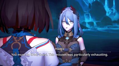 Futanari Hanya Pounces on Xueyi in the Star Rail: A Muff Diving and Lesbian Love Fest