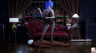 'Sexy Schoolgirl Riding Huge Cock While Teacher Watches'