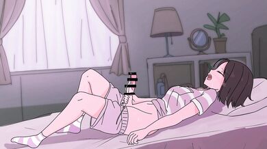 Tension Eased as She Lay on the Bed