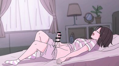 Tension Eased as She Lay on the Bed