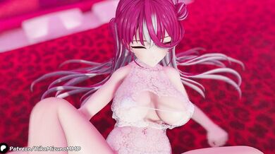 Houshou Marine's Wet and Wild Naughty Nights with the Virtual Youtuber MMD R18 Dancers