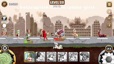 Insect Invasion Level 20: Plant Girls vs. Bug-Eyed Monsters!