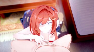 '"Hi, Mom!" Sena's BJ and Cumshot in Shino's Hair'