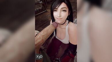 Blowjobs to Blissfulness with Tifa in 'BJ to Heaven' [Whiter than White X3D]
