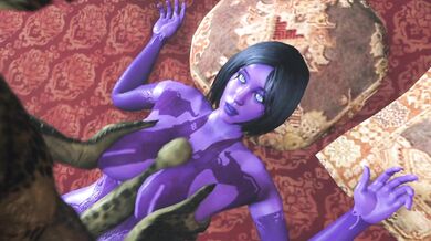 Cortana and Edi Get Nasty in Sped-Up PMV Action!