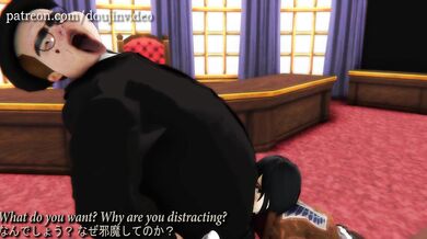 Mikasa Ackerman Fucked by Strangers while her Boyfriend Watches in Attack on Titan - ミカサ・アッカーマンのボイフレンドに逼ったらしい外国人に届けました進撃の巨人