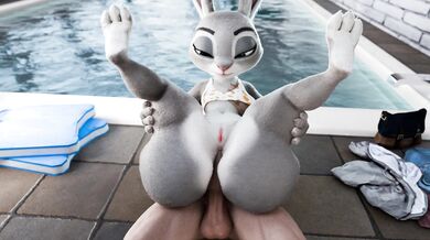 'Judy's Poolside Visit: Double Dip Edition'
