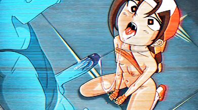 Busty MILF gets a big cock up her tight ass by a young edit eri-chan