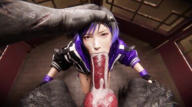 Busty Japanese Schoolgirl Gets Nailed Hard in 3D