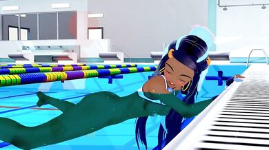 'Splashing with Nessa: A Pokémon's Wet Dream'
