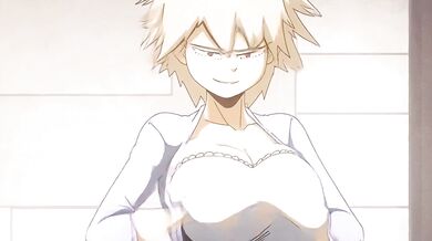 Mitsuki Bakugo and the Twisted Grin: No Bra Edition.
