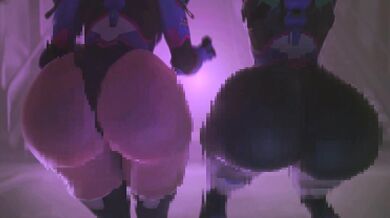 Two Twerkers Shake Their Booties
