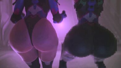 Two Twerkers Shake Their Booties