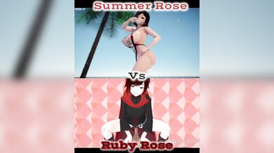 Sapphic Love Triangle: Summer, Ruby, and the Mysterious Woman from RWBY
