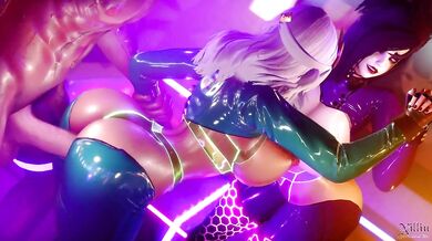 Fucking Morgana and Qiyana in Bed