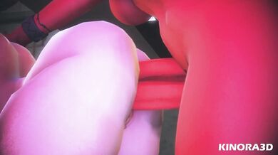 Sexy Evie Gets Double-Stuffed by Two Strangers in a Hotel Room