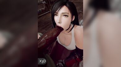 Tifa's Succulent BJ Skills Get Her a Ticket to Blacked Paradise in X3D Porn
