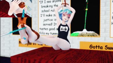 Miku's Naughty Classroom Tease