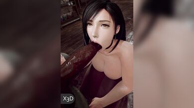 Blowjob to Paradise: Tifa's Naked Blacking Experience in 3D