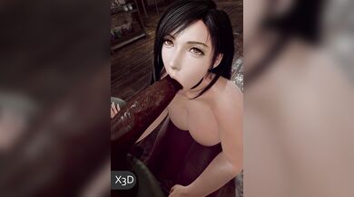 Blowjob to Paradise: Tifa's Naked Blacking Experience in 3D
