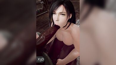 Blowjob to Paradise: Tifa's Naked Blacking Experience in 3D