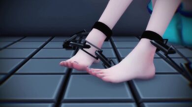 Strapped and Tickled Miku Meltdown