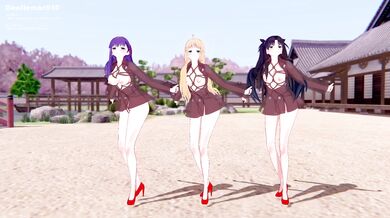 Hot Sakura and Rin Fucked Hard at the Fate/Stay Night Party Tonight!