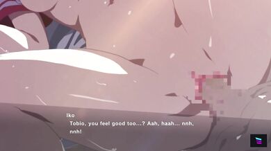 Hot Player Ikona Hentai with Strong Muscles and Big Dick, Makes Love to a Horny Lady in the Bedroom