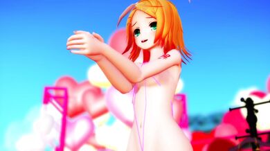 Bouncy Rin in a Slingshot Bikini Gyrates and Grinds